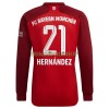 Original Fußballtrikot FC Bayern München Lucas Hernandez 21 Heimtrikot 2021-22 Langarm Für Herren